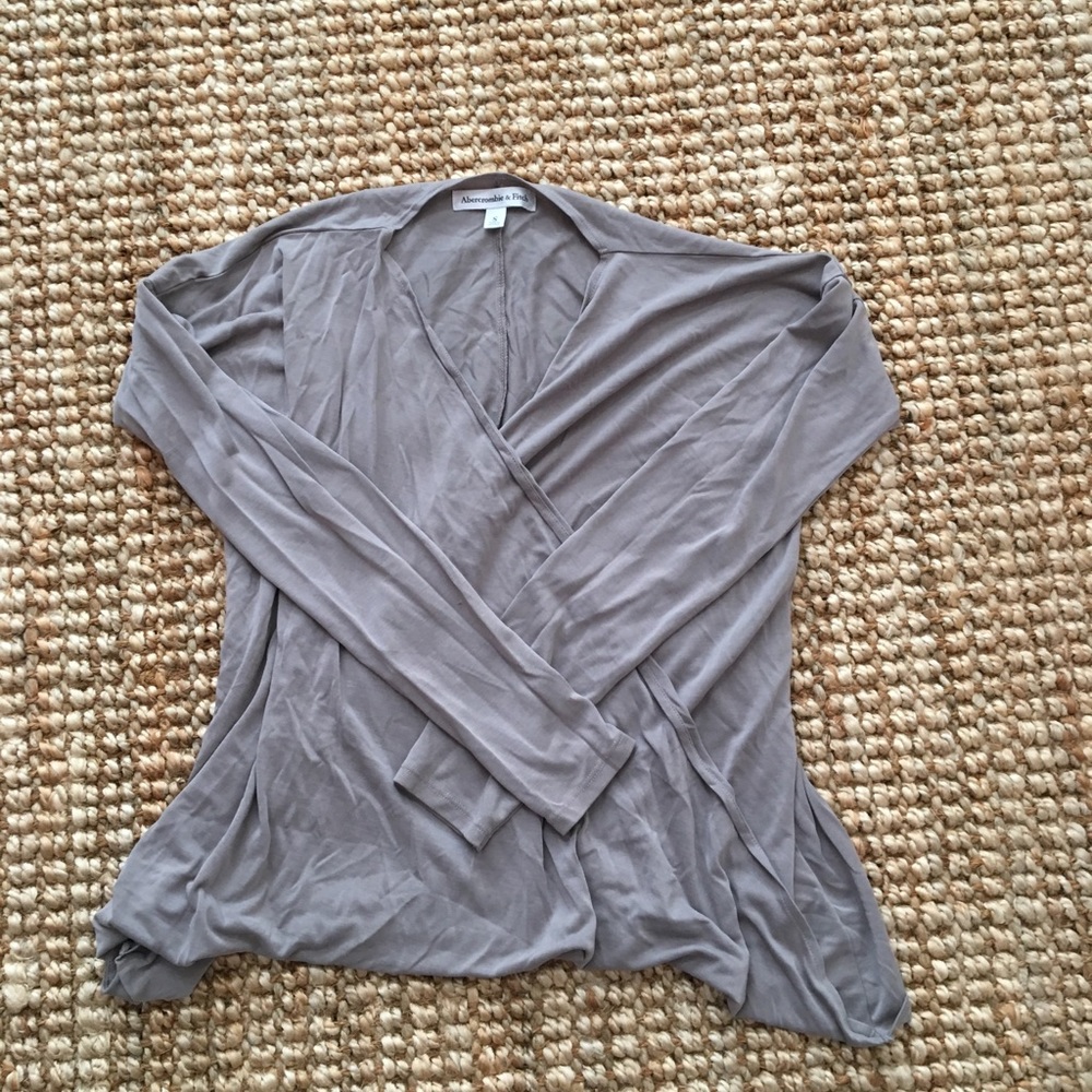Abercrombie and Fitch relaxed cross-front top